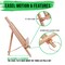 11" Small Tabletop Display Easel - Beechwood Artist A-Frame Display Stand, Wooden Easel for Painting, Canvas Stand, (Pack of 12) Classrooms Events Photo Picture Sign Holder